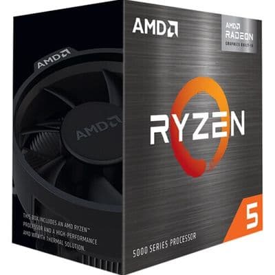 AMD Ryzen 5 5600GT CPU with Wraith Stealth Cooler, AM4, 3.6GHz (4.6 Turbo), 6-Core, 65W, 19MB Cache, 7nm, 5th Gen, Radeon Graphics