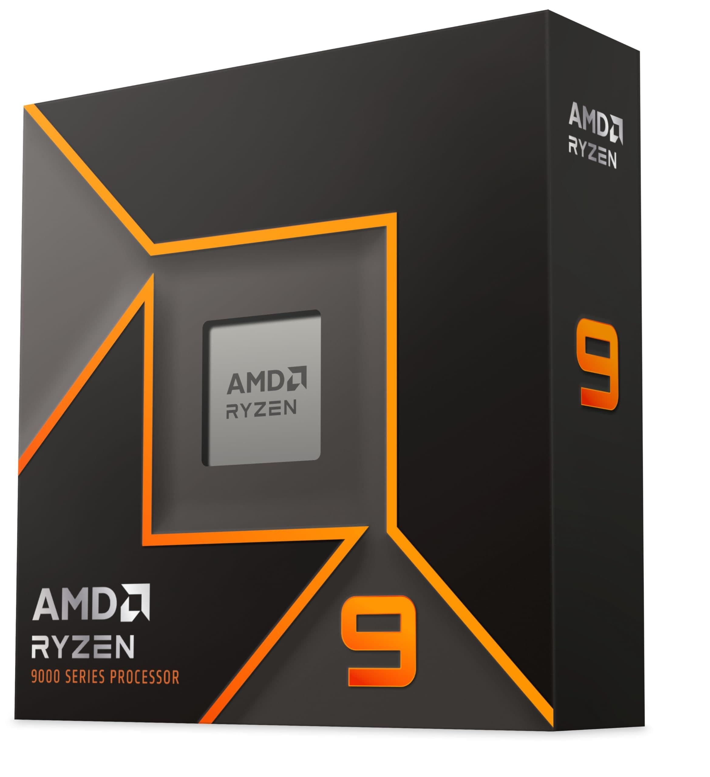 AMD Ryzen 9 9950X CPU, AM5, 4.3GHz (5.7 Turbo), 16-Core, 170W, 80MB Cache, 4nm, 9th Gen, Radeon Graphics, NO HEATSINK/FAN