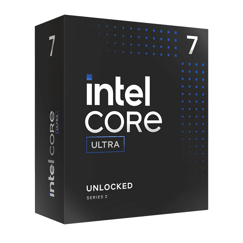 Intel Core Ultra 7 265K CPU, 1851, 5.5GHz Turbo, 20-Core, 125W (250W Turbo), 30MB Cache, Unlocked, Arrow Lake, NO HEATSINK/FAN - Main View