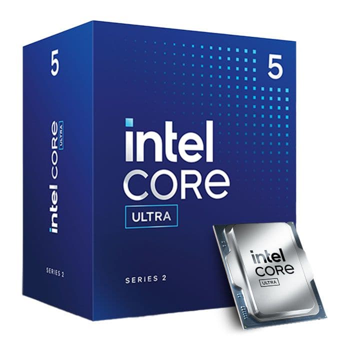 Intel Core Ultra 5 225 CPU, 1851, 4.9GHz Turbo, 10-Core, 65W (121W Turbo), 20MB Cache, Arrow Lake - Main View