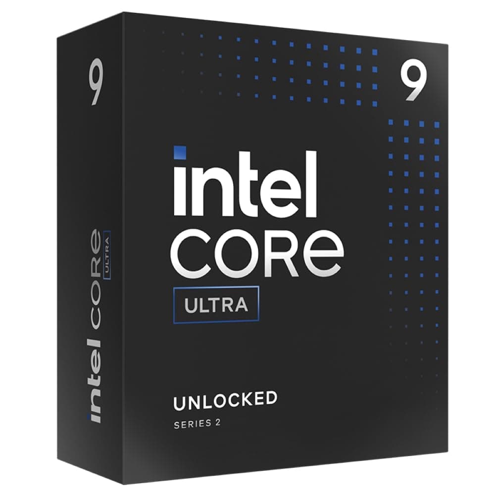 Intel Core Ultra 9 285K CPU, 1851, 5.7GHz Turbo, 24-Core, 125W (250W Turbo), 36MB Cache, Unlocked, Arrow Lake, NO HEATSINK/FAN - Main View