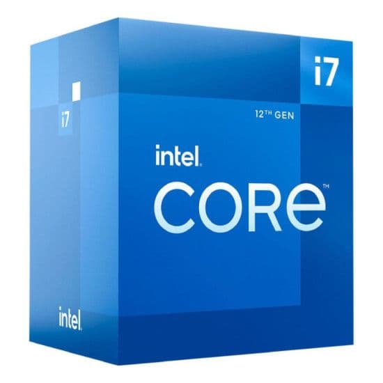 Intel Core i7-12700F CPU, 1700, 2.1 GHz (4.9 Turbo), 12-Core, 65W, 20MB Cache, Alder Lake, No Graphics